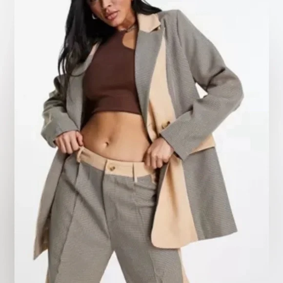 Missguided Jackets Coats Nwot Missguided Womens Houndstooth